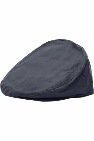 Barbour Pet Men Wax Flat Cap Navy (7)
