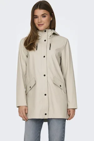 ONLY Jas Onlelisa Raincoat Otw Noos 15261734 Silver Lining Dames