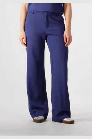 POM Amsterdam Wide Leg Pants Sapphire Broeken Dames -