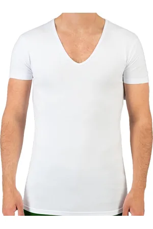 Beeren T-shirt diepe V-hals - 1-pack - - 100% katoen - L