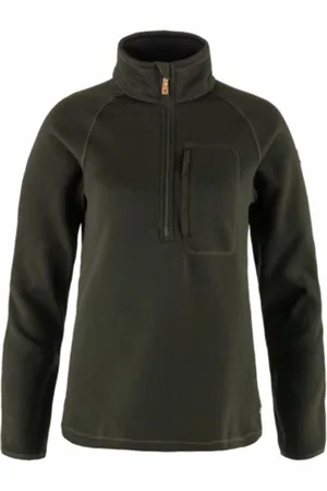 Fjällräven Trui Fjällräven Women Övik Fleece Half Zip Deep Forest-XL