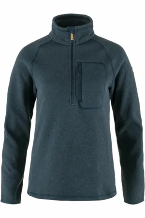 Fjällräven Trui Fjällräven Women Övik Fleece Half Zip Navy-XXL