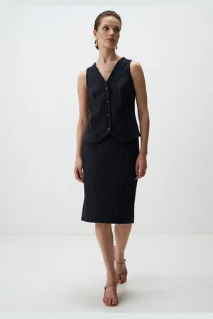 Jimmy Key Strakke Pasvorm Normale Taille Midi Rok