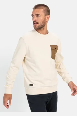 Camel Active Sweatshirt met ronde hals en borstzak