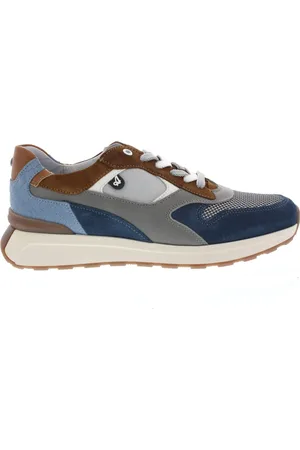 Australian Heren Sneakers Kyoto Grey Blue Leather