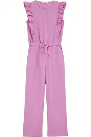 WE Fashion Meisjes jumpsuit met structuur