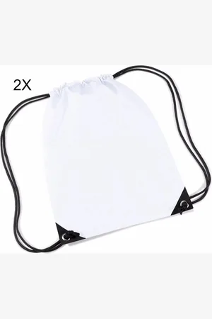 Merkloos Scoby - 2 x Gymtas - Sporttas voor Kinderen - Drawstring Bag - Festivals, School, en Sport - 12L - - One Size - 2 Stuks