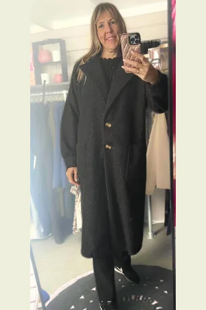 Merkloos Trenchcoat - lange jas - coat - Fluffy - lang - Kleur - One size