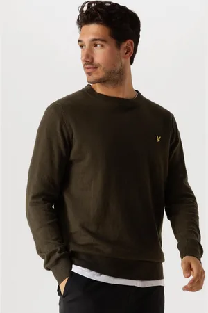 Lyle & Scott Cotton Merino Crew Neck Jumper Truien & Vesten Heren - Sweater - Hoodie - Vest-