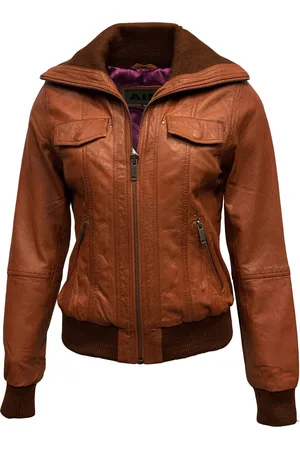 Merkloos Bomber dames jas tobacco-moderna - XS