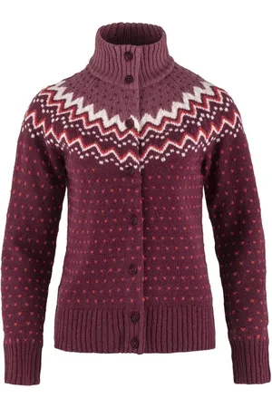 Fjällräven Vest Fj??llr??ven Women ??vik Knit Cardigan W Dark Garnet-XS