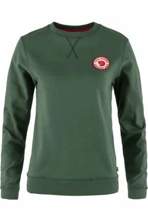 Fjällräven Trui Fjällräven Women 1960 Logo Badge Sweater Deep Patina-XXS