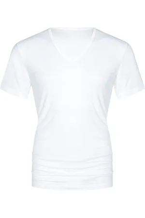 Mey Shirt Korte Mouw V-Hals Superior Heren 34066 101 weiss 8/XXL