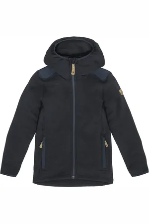 Fjällräven Vest Kids Keb Fleece Hoodie Dark Navy