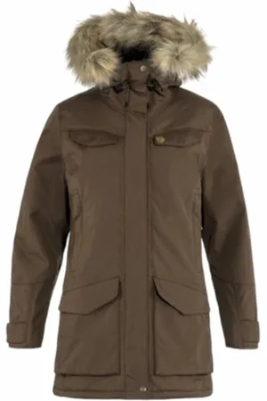 Fjällräven Jas Fjällräven Women Nuuk Parka Dark Oak-L