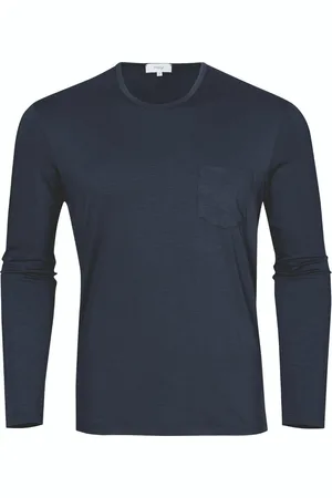 Mey T-Shirt Jefferson Lange Mouw Heren 65640 668 yacht blue S
