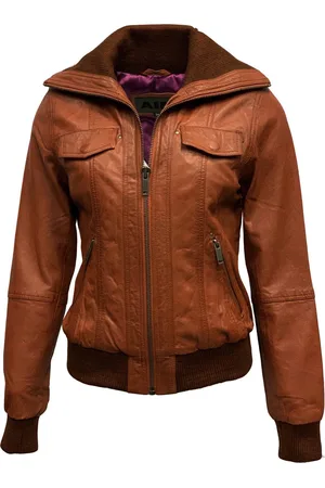 Merkloos Bomber dames jas tobacco-moderna - 3XL