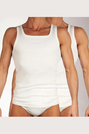 MANGO Singlet - 2 Pack - maat L (L) - Heren Volwassenen- 100% katoen- 597-0661- -L
