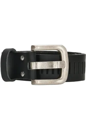 Hide & Stitches Leren Geperforeerde Sleufjes Riem voor Dames en Heren - Breedte 4 cm - Unisex Ceintuur - Echt Leer - - Lengte totaal 135 cm / Riemmaat 115