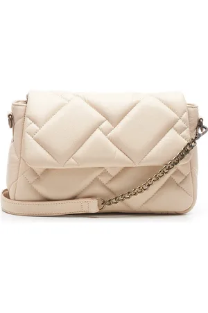 Chabo Bags Chabo Bags - Florence Handbag - Handtas - Crossover - Leer - Sand / Wit