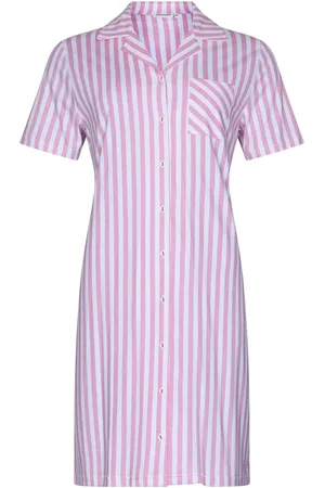 Pastunette Dames Nachthemd - Pink Dream - Katoen - Doorknoop