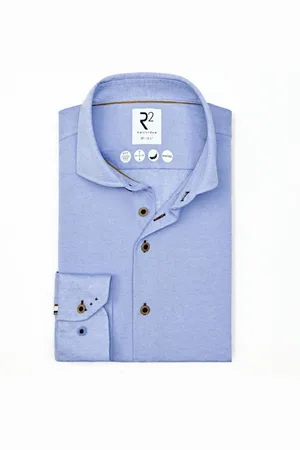 R2 Amsterdam R2 overhemd lange mouw wide collar