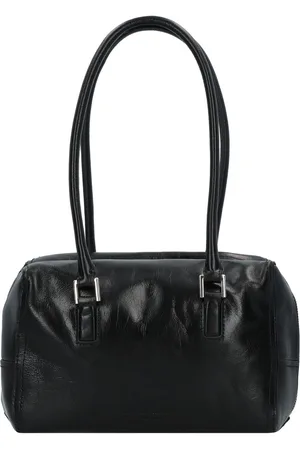 liebeskind Leren Handtas Schoudertas Lack Distressed Kayla Satchel Zwart