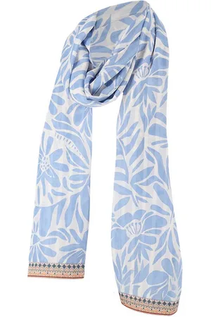 sarlini Dames Sjaal Met Witte Bladeren