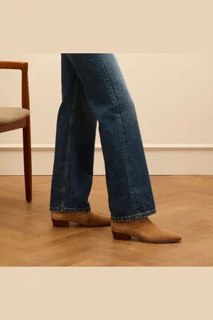 Manfield Dames - suède chelsea boots
