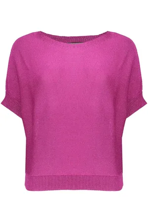 Geisha Trui Glittertop Met Afhangende Mouwen 54009 10 Fuchsia Dames