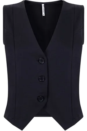 ZOSO Gilet Cotton Jersey Gilets Joy 251 0008 Navy Dames