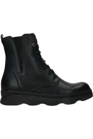 Wolky Zwarte Veterboots Akita Savana