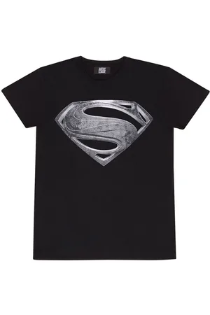 Superman Justice League - Black Logo T-shirt L Heren