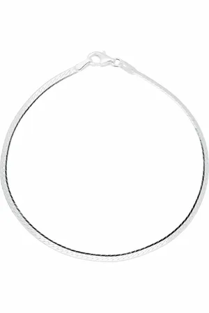 Glow Armband - zilver - herringbone - 2.3 mm - 19 cm