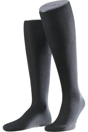 Falke No. 6 Finest Merino & Silk heren kniekousen - (black)