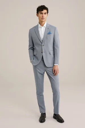 WE Fashion Heren blazer met micropatroon