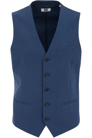 WE Fashion Heren slim fit gilet