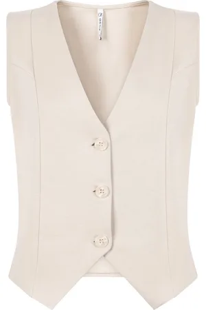 ZOSO Gilet Joy Cotton Jersey Gilets 251 0007 Sand Dames