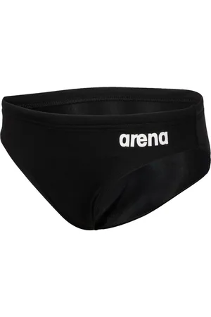 Arena B Team Swim Briefs Solid Black-White