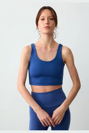 Jimmy Key Slim Fit Scoop Neck Blauwe Bralette