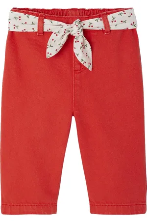 Vertbaudet Wijde babybroek met strikceintuur