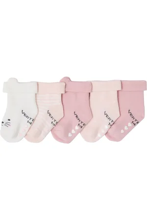 Vertbaudet Set van 5 paar "kat" babysokken