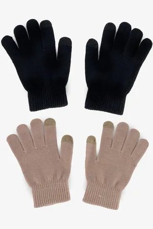 Scapino 2 paar touchscreen handschoenen beige