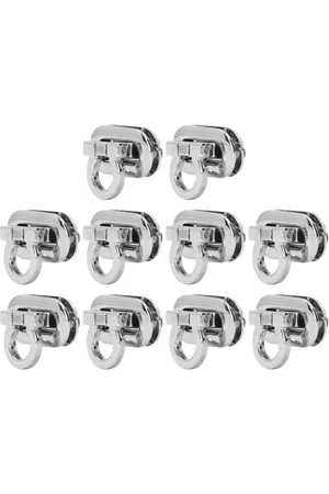 Merkloos 10 STKS Twist Turn Lock DIY Tas Sluiting Portemonnee Vangsten Metalen Hardware Clip Accessoires voor Tas Portemonnee Stof Leer Maken