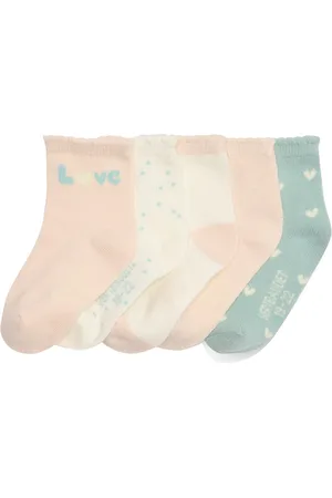 Vertbaudet Set van 5 paar "love" babysokken