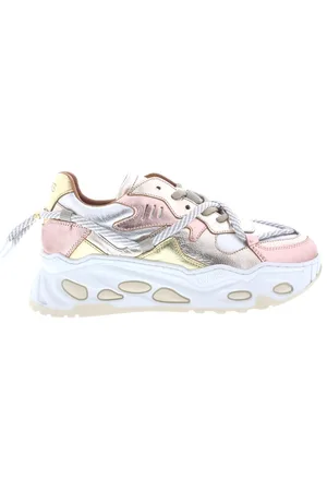 DWRS Dames Sneakers Saturnus Champagne Silver