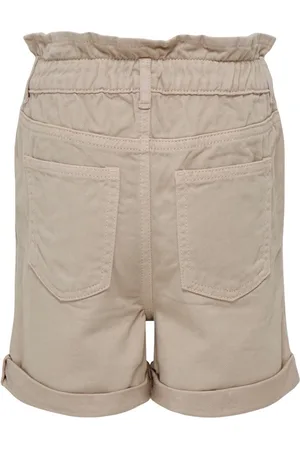 ONLY Meisjes short Baggy Fit CUBA PAPERBAG COLOR Oxford Tan
