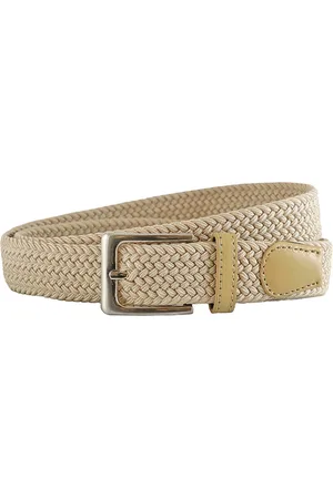 Landley Elastische Riem met Gevlochten Stretch Elastiek – Dames / Heren - - Lengte totaal 100 cm / Riemmaat 85