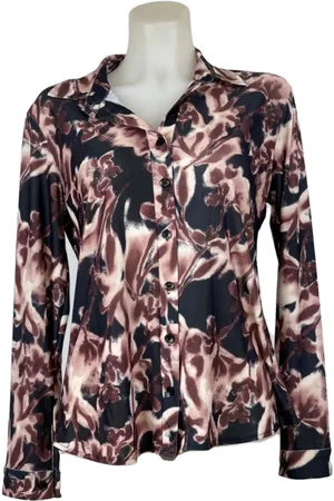 Merkloos Ann Gissy Blouse - Patroon - Licht en Kreukvrij! - In 5 maten (L)