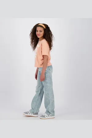 Raizzed Meisjes spijkerbroek Mississippi Light Blue Stone Wide leg